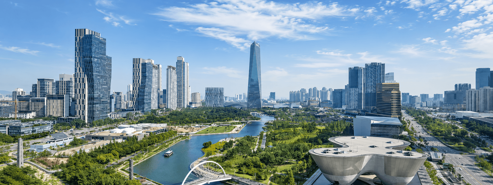 인천 송도 센트럴파크 전경